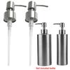 2X Stainless Steel Soap Pump Liquid Lotion Dispenser Bottle Replacement Jar Tube Stainless Steel Straw Length Can Be Cut