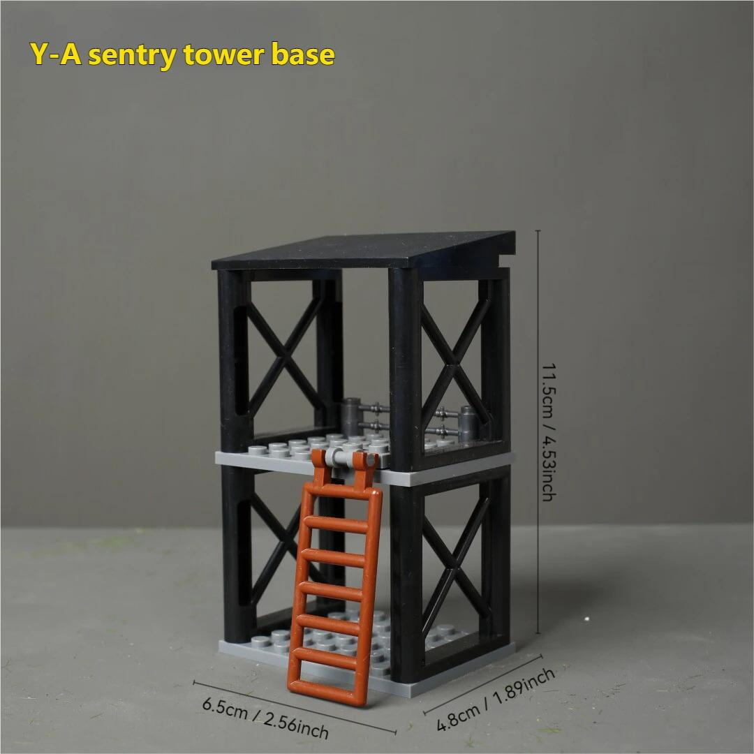 Moc World War Ii Military Sentry Post Observation Tower Tree War Scene City Building Blocks Classic Model Brick Kit Set Creative