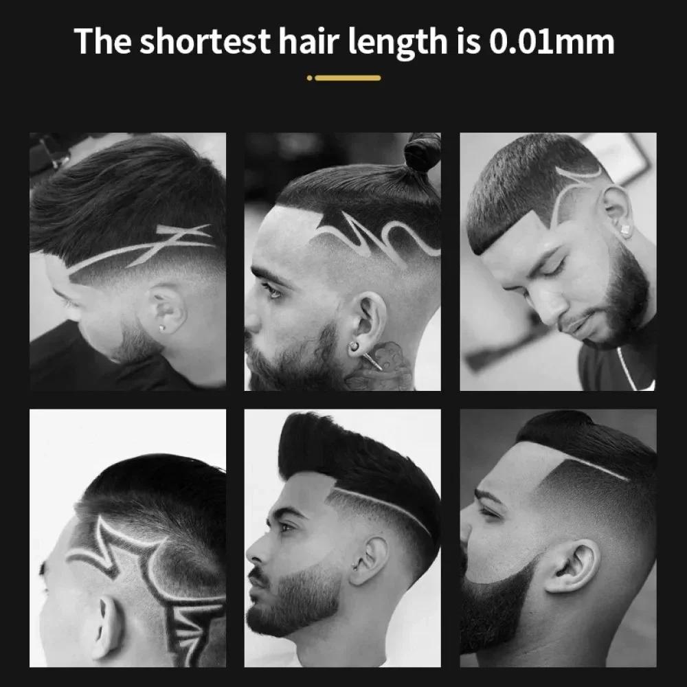 Kemei KM-1974 Professional Hair Clipper Barber Hair Trimmer For Men Retro Buddha Cordless Edge Electric Hair Cutting Machine