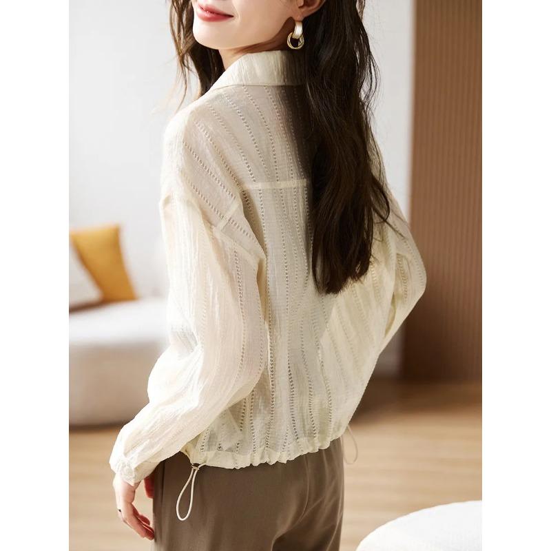 Thin Coat Women's Long-sleeved Summer New Style Air-conditioned Clothing Top Sun Protection Clothing Outer Wear