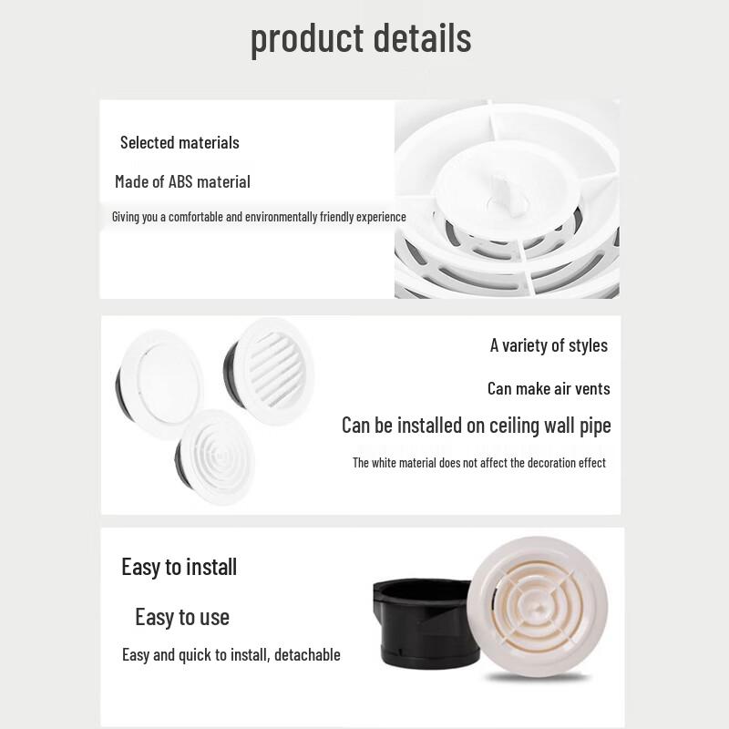 ABS Fresh Air Vent Duct Fan