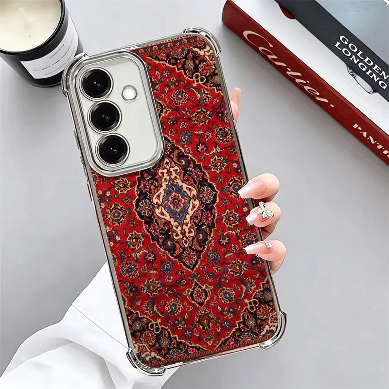 

Persian Carpet Floral Pattern Soft Phone Case For Samsung A17 A27 A07 A37 A57 A16 A56 A15 A55 A14 A54 A13 A53 A26 A36 A25 A35 A2 Samsung A56