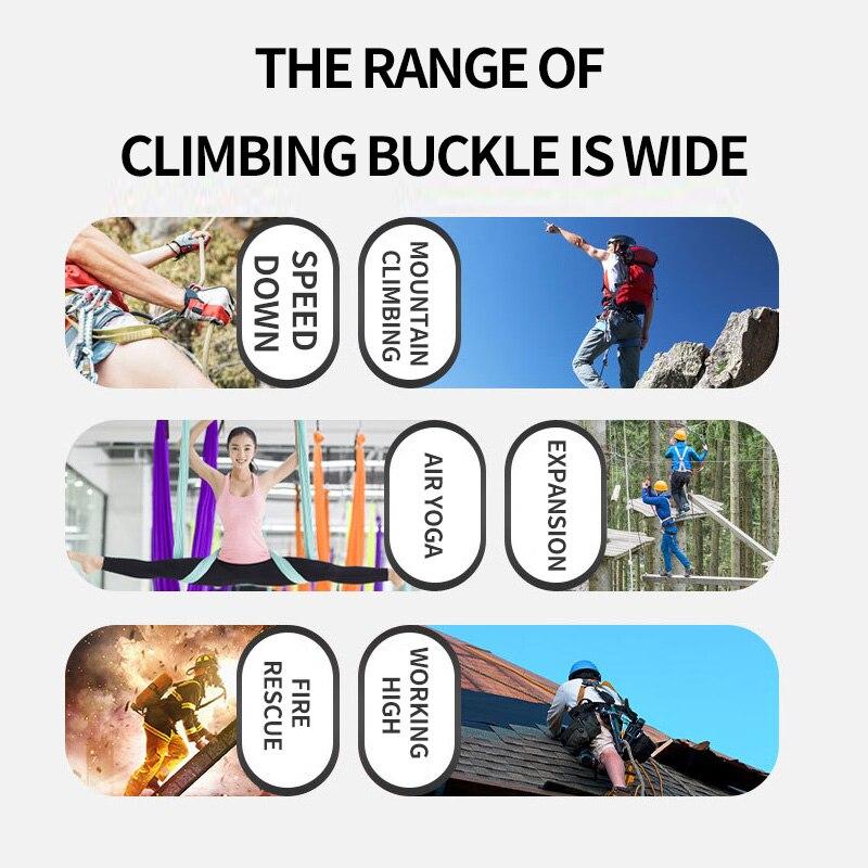 Mountaineering Buckle Outdoor Camping Multi-functional Quick-hanging Aluminum Alloy Spring Buckle Safety Buckle