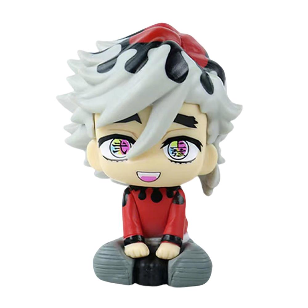Japan Anime Demon Slayer LK Mitsuri Kanroji Sanemi Shinazugawa Giyuu Tomioka Muichiro Tokito Figure Toys 10cm Birthday Gift Toy