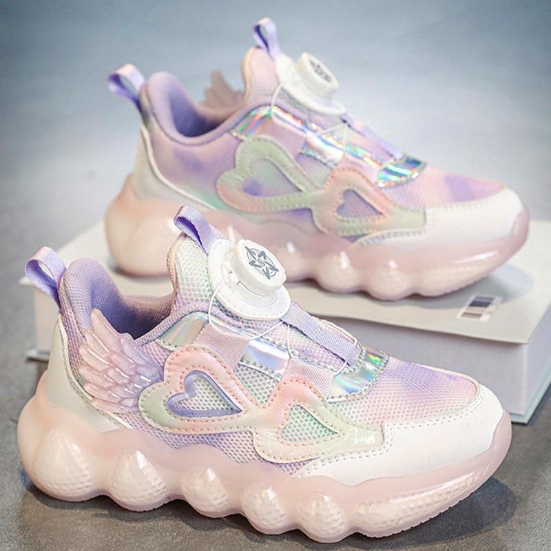 Hot Selling Young Sneakers Fashion Rotating Buckle Outdoor Walking Shoes Winter Warm Thick Soled Anti-friction Kids Casual Shoes