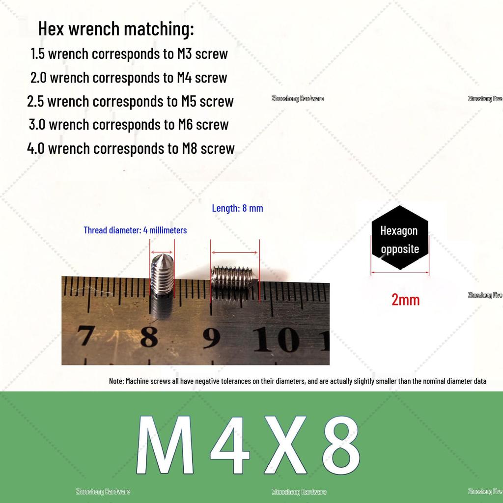 Stainless Steel Faucet Handle with M5 Hex Socket Screw for Kitchen/Bathroom Washbasin – Hot/Cold Water Accessory