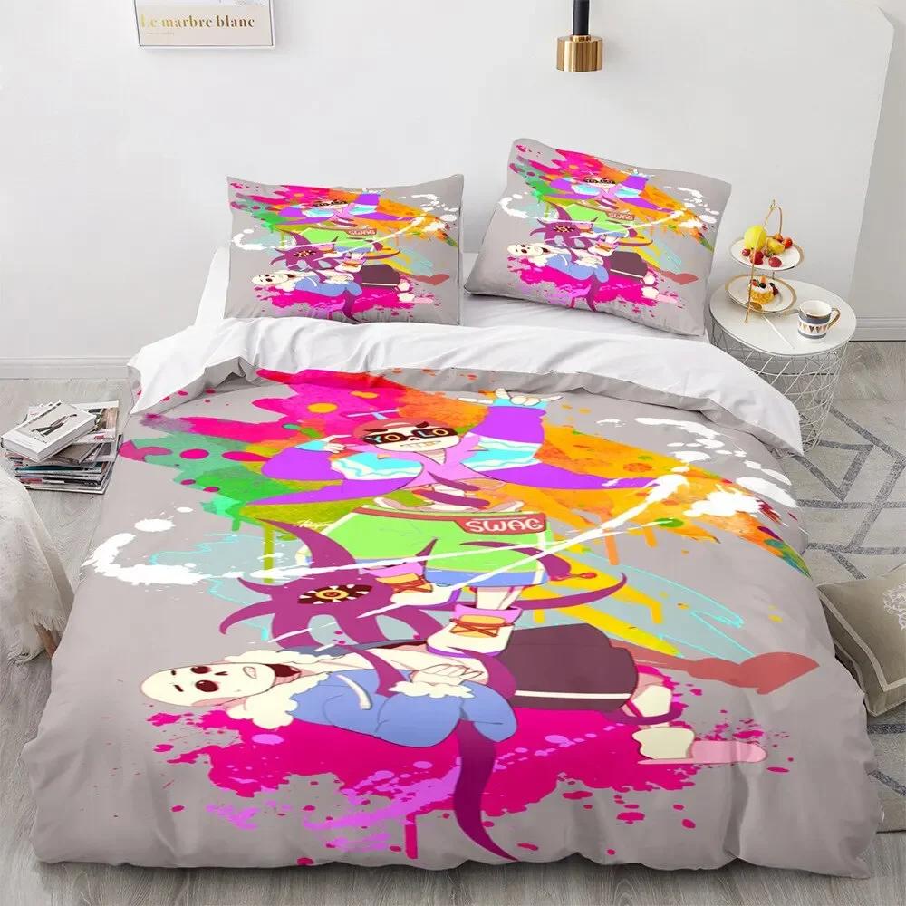 3D Print Undertale Bedding Set Single Twin Full Queen King Size Frisk Sans Anime Bed Set Aldult Kid Bedroom Duvetcover Sets