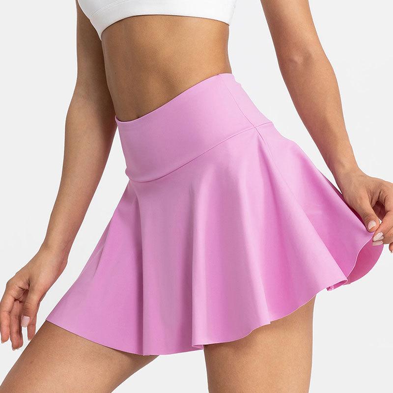 High-Waisted Quick-Dry Skort with Pocket for Yoga, Running & Tennis