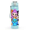 1PC Bright Color Girl Squad Cartoon Print 750ml Color Plastic Sports Water Bottle Leakproof Flip Straw Lid Suitable for Sports Office Home Use