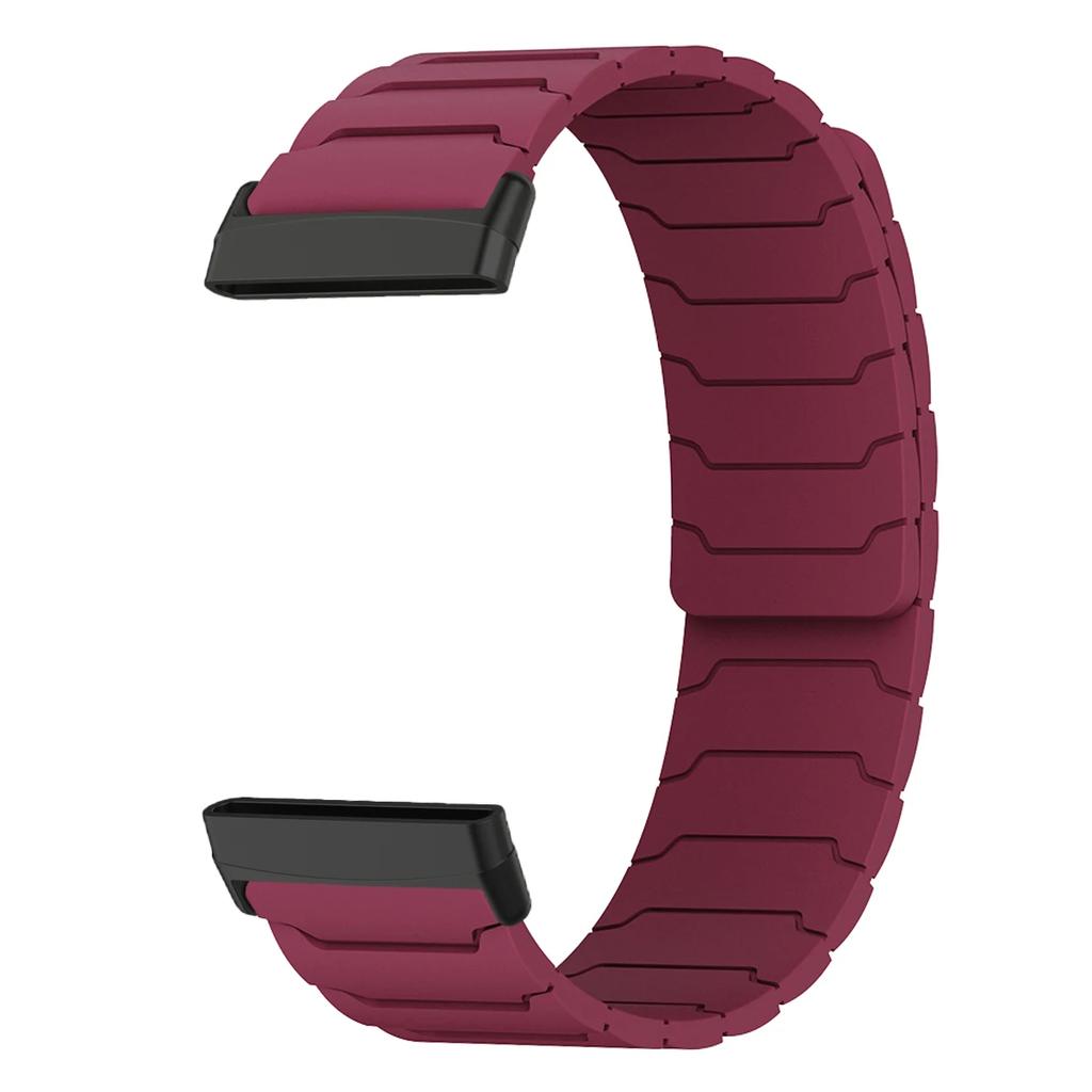 Magnetic loop strap for Fitbit watch versa 4/3 two color silicone band for versa 2/1 sport Bracelet replacement Wristband