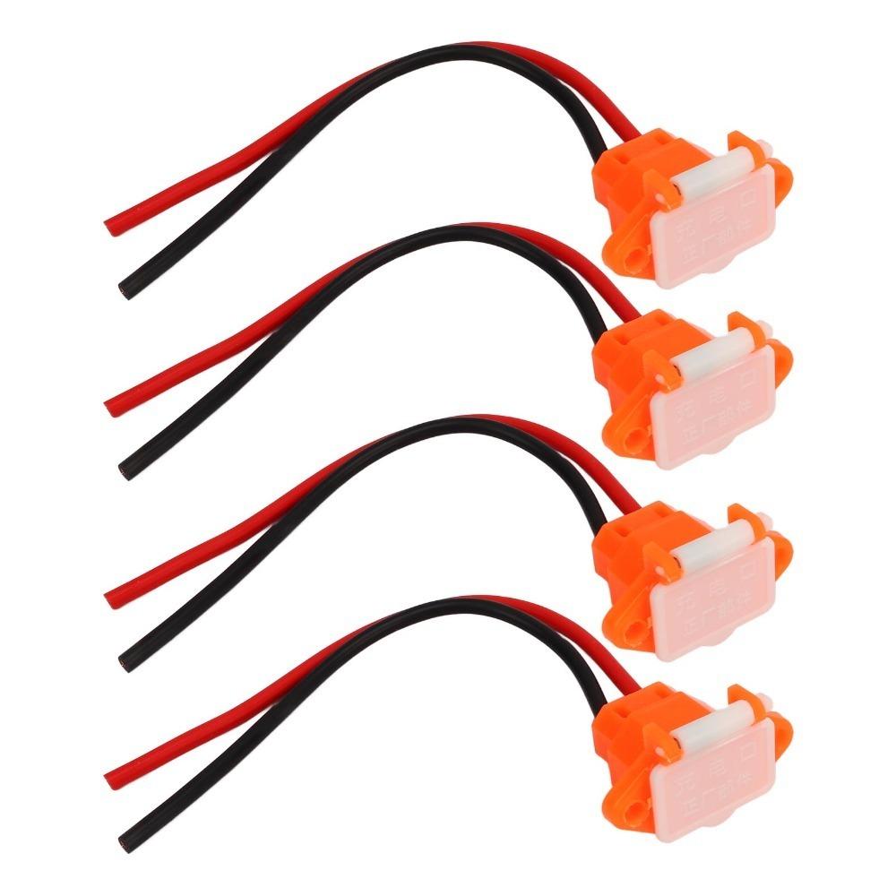 

4Pcs Plastic Cover Electric Bike Charging Interface Scooter Maintenance 4PCS