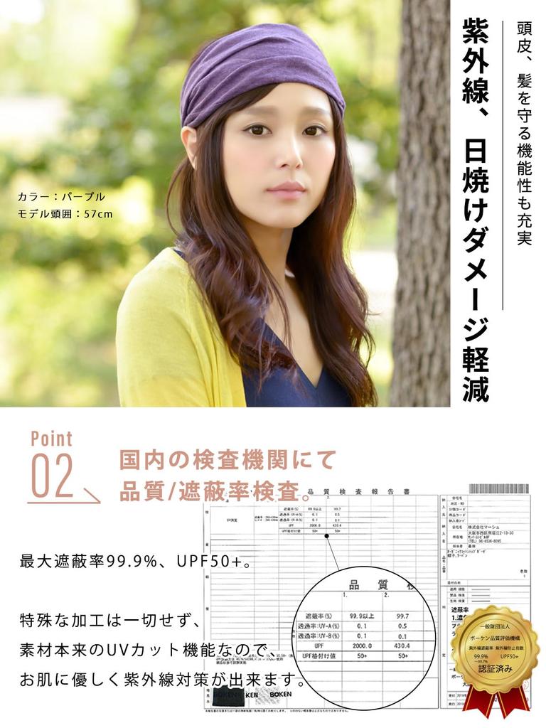 CHARM TWISTER Hairband Organic Cotton Turban In [Free Size/Black] (Made Japan)