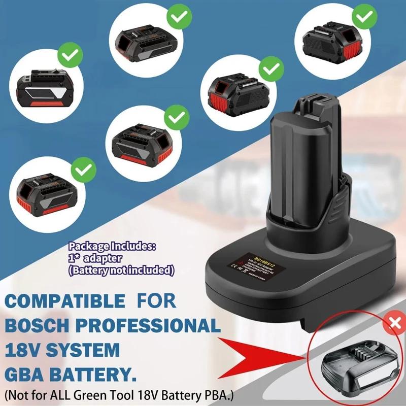 Battery Adapter Converter For Dewalt For Makita/ Bosch/Milwaukee/ 18V Li-Ion Battery Convert to For Bosch 12V Power Tool