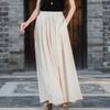 Women's Lightweight Cotton-Linen Wide-Leg Pants for Yoga and Meditation