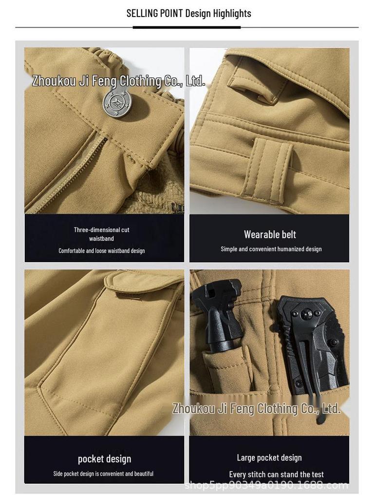 IX7 Αδιάβροχο Αδιάβροχο Softshell Παντελόνι Εξωτερικού Χώρου Πεζοπορίας με Φλις Επένδυση