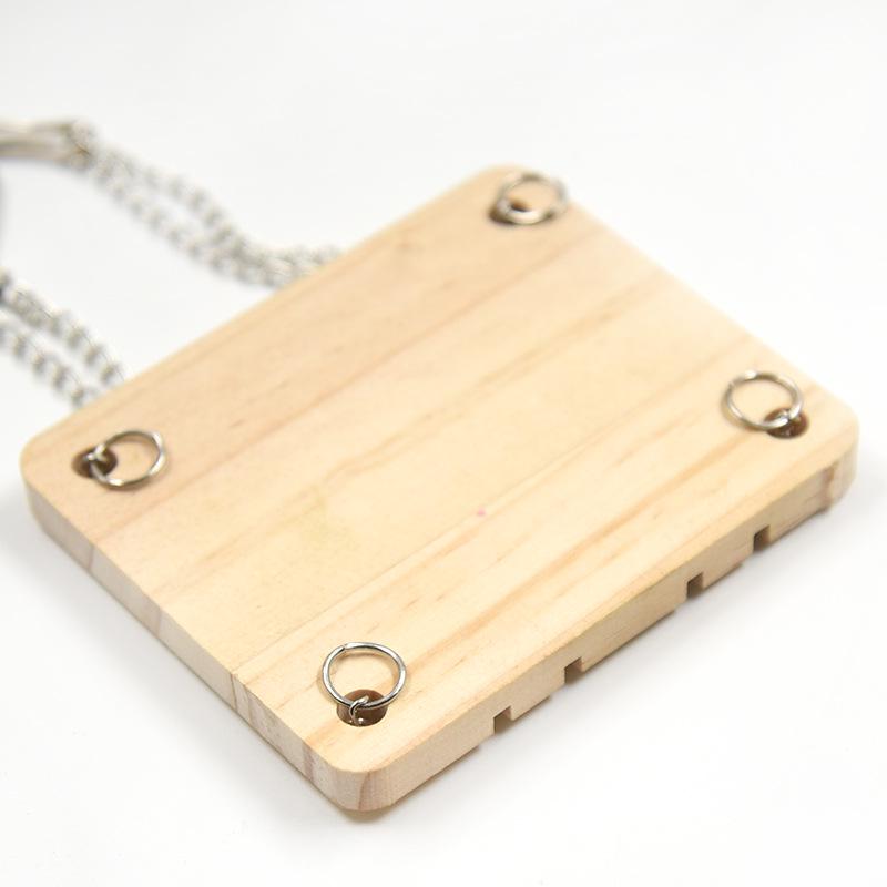 Wooden Hamster Swing Toy & Cage Décor
