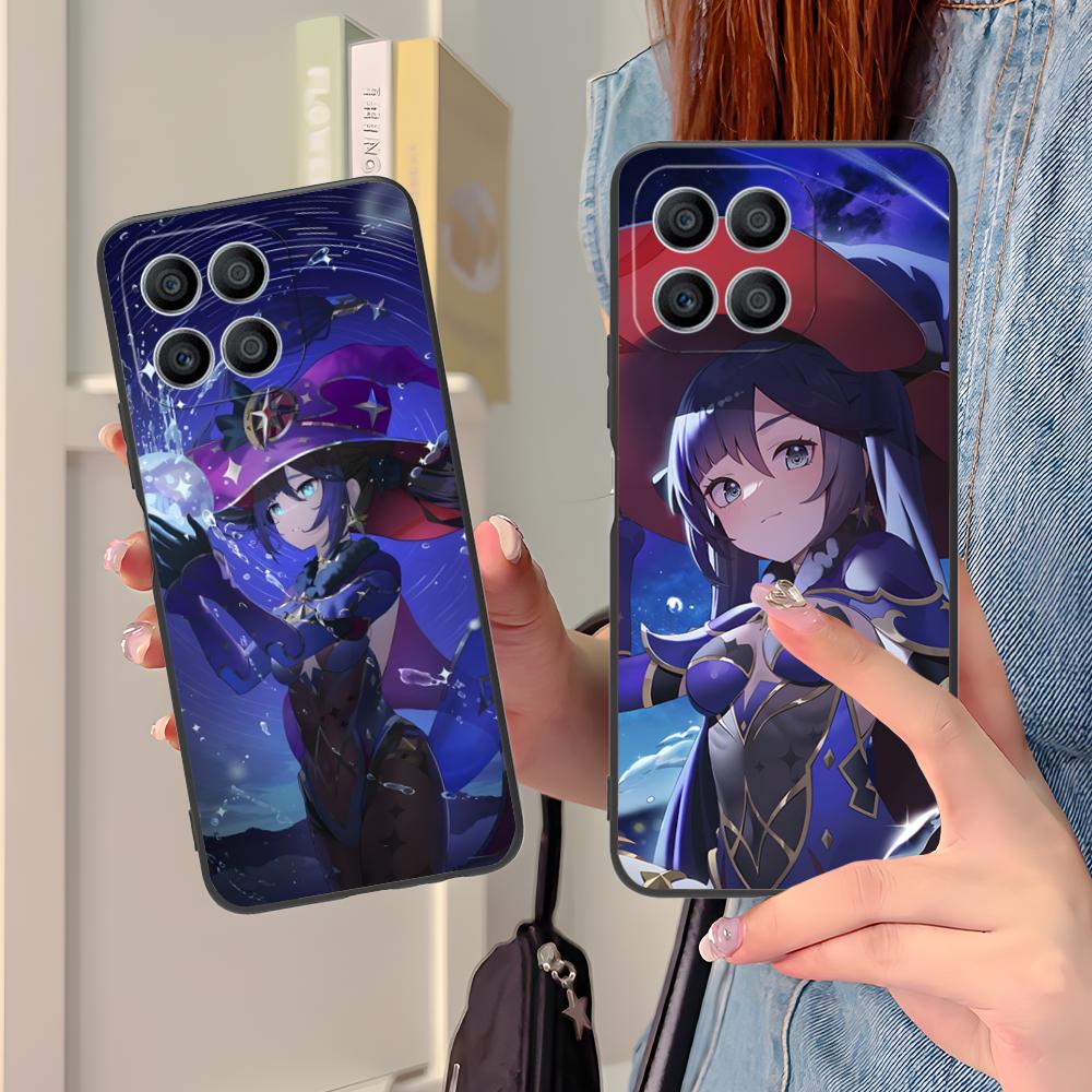 Game GI Mona Matte TPU Mobile Phone Case for Honor 90 80 70 60 50 30 20 10 9 8 7 Pro S SE Lite 5G Colorful Printing Cover
