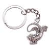 Bat Charm Keychain Spooky Insect Key Holder Halloween Day 28mm Ring