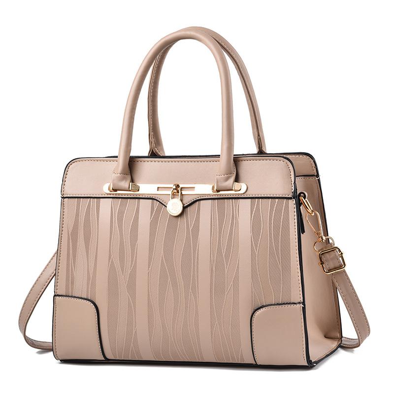New Red Large Capacity Handbag For Women,Simple Shoulder Bag For Mother Wedding Daily