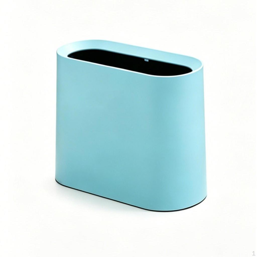 Waste In Confined AreasSaving Rectangular Trash Bin Compact Wastebasket for Tight Areas, Lavatory,
