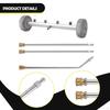 Pressure Washer Undercarriage Cleaner Car Wash Water Broom 4000PSI 16" Accessories for Patio