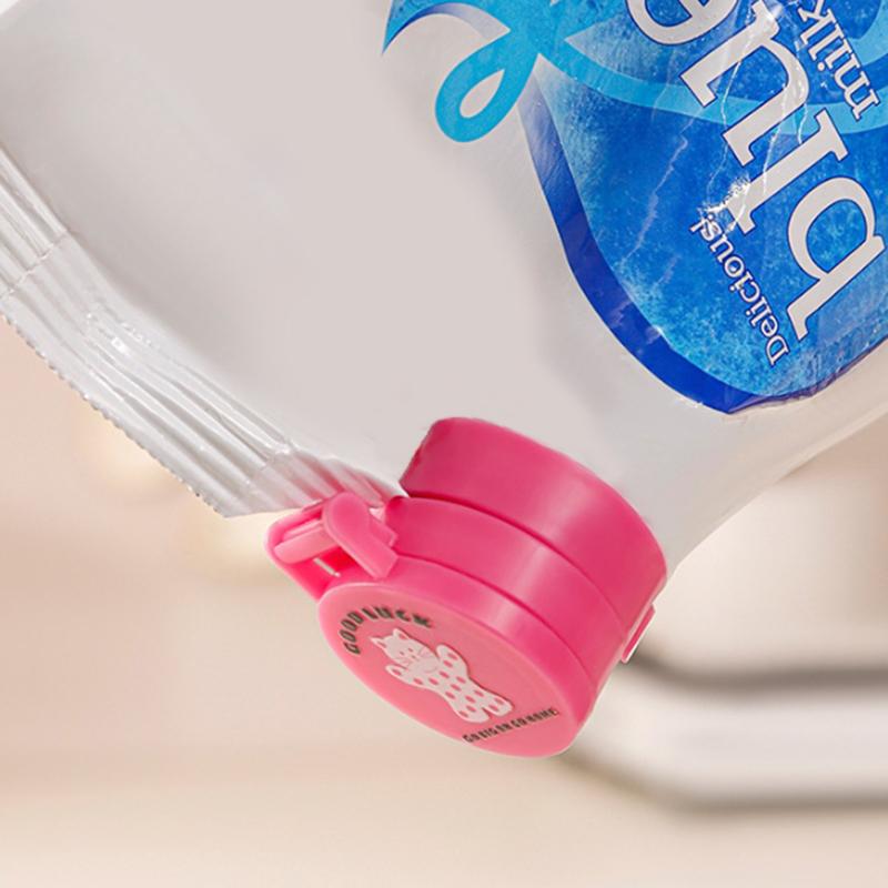 Food Storage Bag Sealing Clips Plastic Cap Sealer Clip With Pour Spouts Snack Candy Storage Keep Food Fresh Kitchen Gadgets