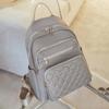 Trendy Women's Black Backpack with Studded Quilted Design for Daily Use Commute Outings Practical Versatile Fashi Bag