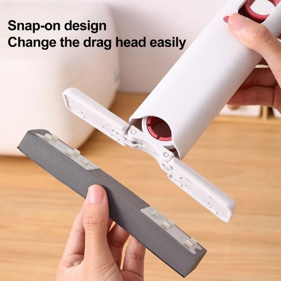 Přenosný mini mop s vynikající absorpcí Ovládání jednou rukou Design s hlubokými drážkami Mop zabraňující poškození