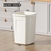 Extra Large Household Trash Bin with Lid for Kitchen, Bathroom, Hotel, or Outdoor Use