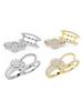 Light Luxury Design Style Two-piece Ring-inlaid with White Zircon Ring-daily All-match Jewelry