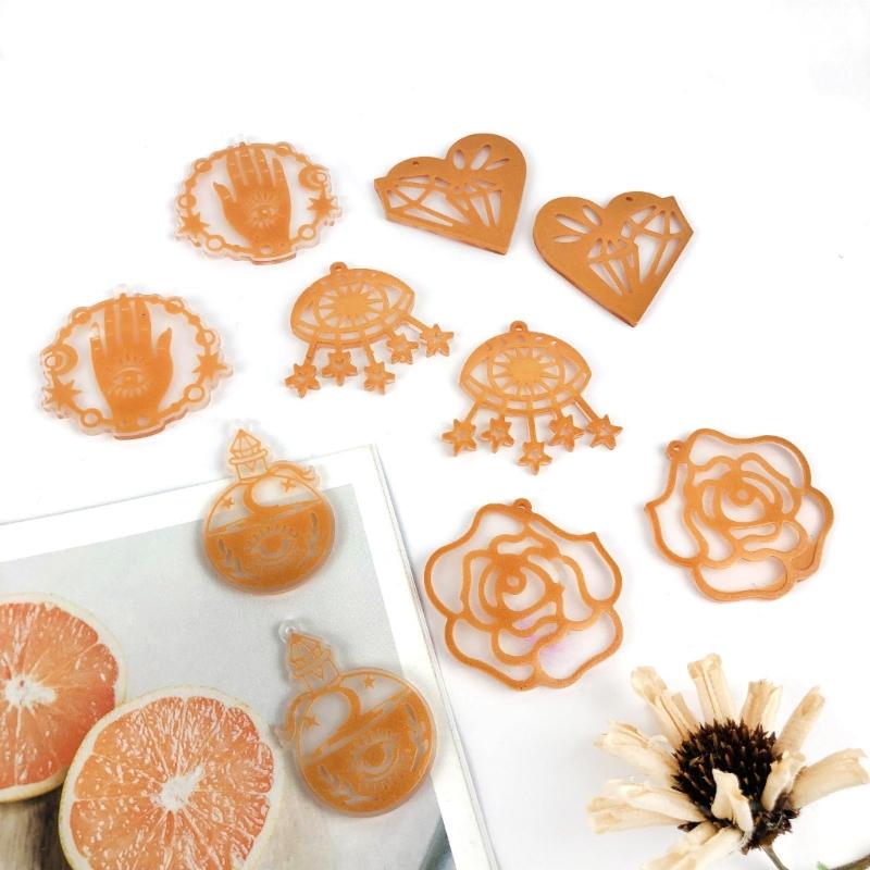 28 Peças Vários Estilos Brincos de Geometria Moldes de Silicone Adequados para Artesanato Diy com Epóxi Ornamento Pingente Fabricação de Chaveiros