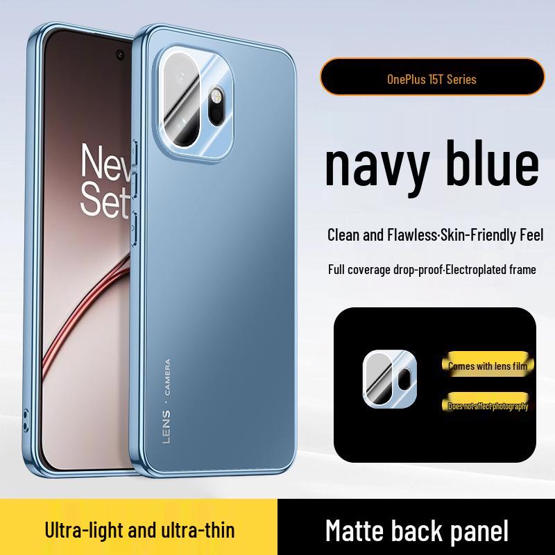 

Matte Electroplated Protective Case for OnePlus Series: 1+13/15, Ace6, Turbo6v (Full Coverage) OnePlus 15T