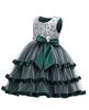 Forpend DR69 Kleid für Größen Spitzenkleid Kinder Mädchen, Formal, Rezital, Hochzeit, Kinderbekleidung, 110, 120, 130, 140, 150, 160cm, Organza,