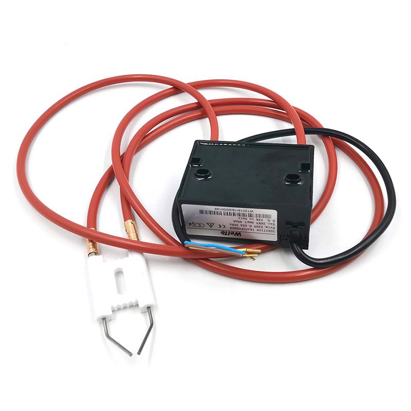 Brennerzündgerät 230V Spannung Impulszündtransformator Heizölheizung Altölbrenner Keramikzündelektrode Zündkabel