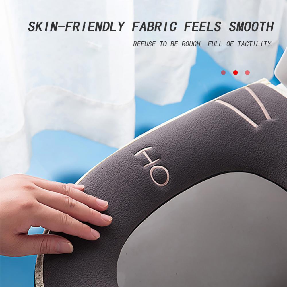 Luminous Toilet Seat Cover Soft Warm Mat Universal Washable Removable Zipper Cover Bathroom Toilet Lid Pad Case Cushion