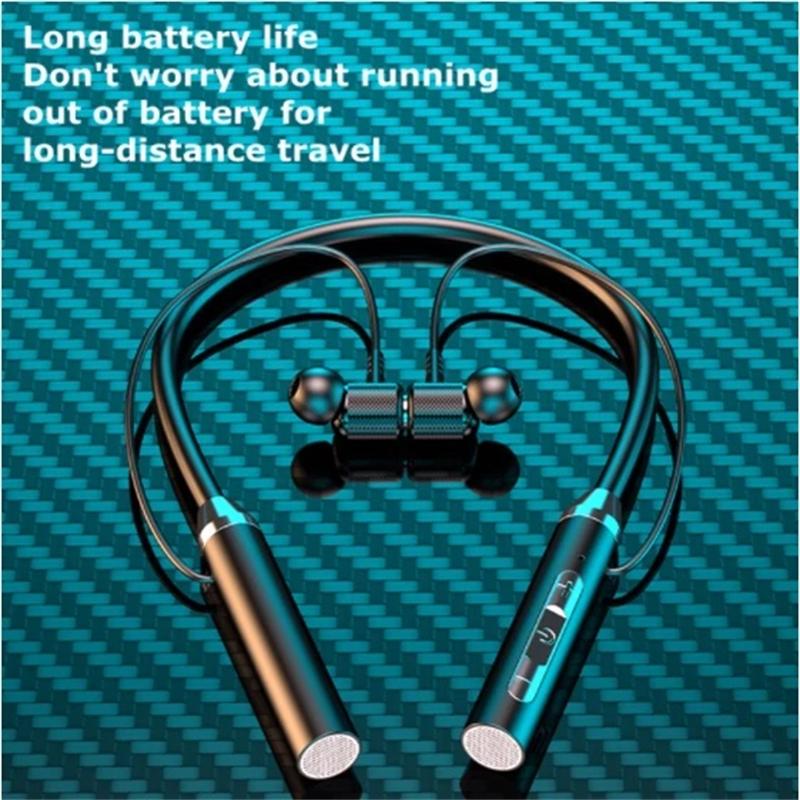 Kabellose Bluetooth Kopfhörer Nackenbügel In-Ear Kopfhörer mit Mikrofon Headset Sport Nackenbügel Kabelloser Bluetooth Kopfhörer Headset