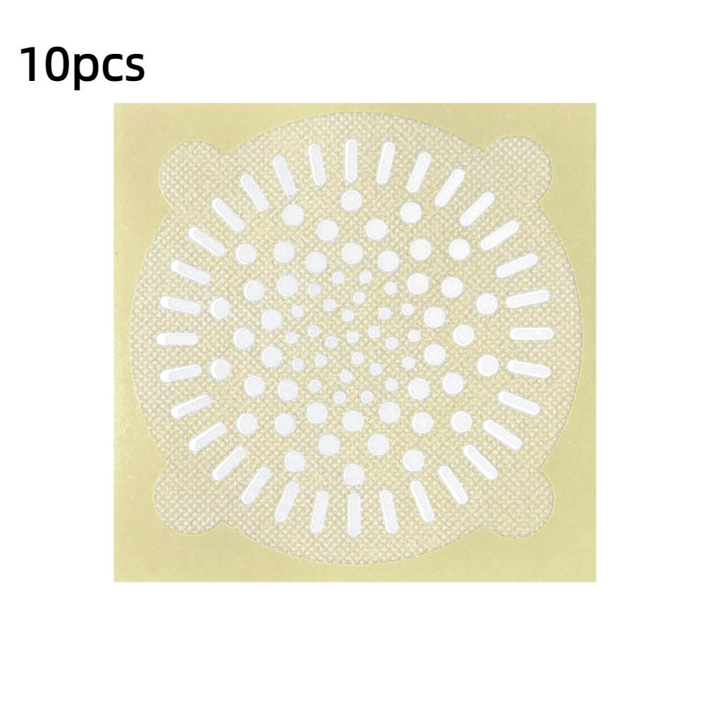10pcs Hair Cleaning Disposable Floor Drain Sticker Hair Catcher Multipurpose Strainer  Kitchen