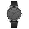Black Silica Gel Band [BUREI] Men's Watch, Simple, Analog, Waterproof, Quartz, Date, Lightweight, Stylish, Business, Popular, Brand, Men's Wristwatch,