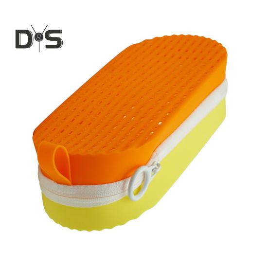 

Силиконовый чехол для очков для плавания со сливным отверстием, легкая противоударная защитная коробка для очков для плавания оранжевый