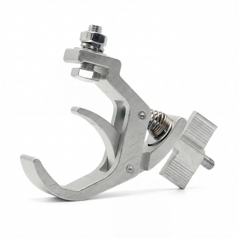 Heavy Duty Stage Light Truss Clamp 25mm Foldable Hook Aluminum Alloy Bracket 150kg Load for Concert Lighting Installation