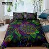Exotic Sea Turtle Duvet Cover Microfiber Marine Life Geometric Comforter Cover 3D Ocean Theme Bedding Set Double Twin King Size