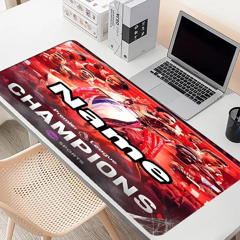 Custom Name Personalized football team Pattern Mousepad, Laptop PC Desk Mat, Decorative Desk Mat for Home Keyboard Pad Gift