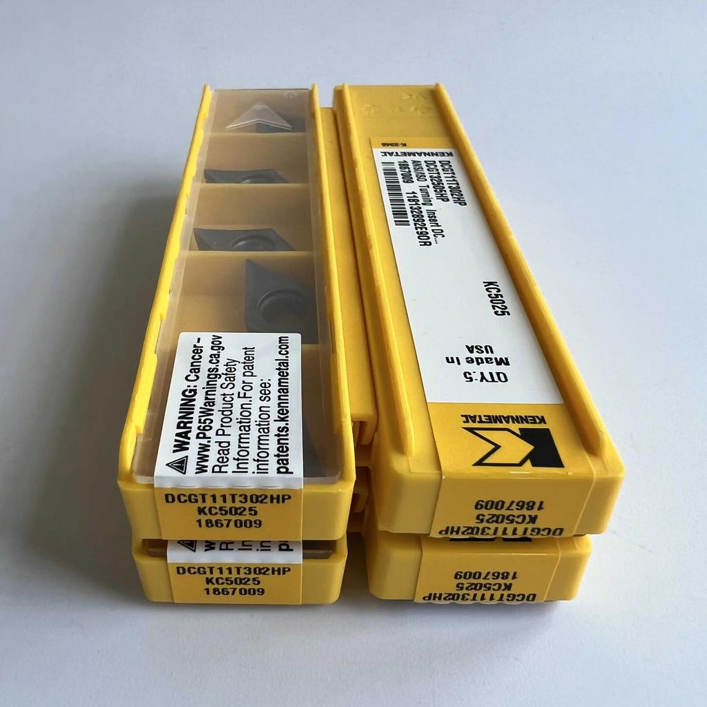 KENNAMETEL / DCGT11T302HP KC5025 / Original carbide blade 10 Pcs