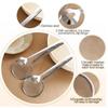 Stainless Steel Fried Food Fishing Oil Scoop, Multi-functional Filter Spoon with Clip Food Kitchen Oil-Frying BBQ Filter