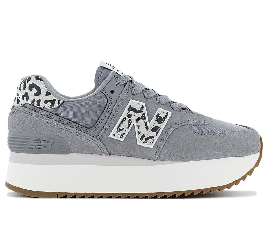New Balance 574 Plus Scarpe Sneakers da Donna Platform Grigie