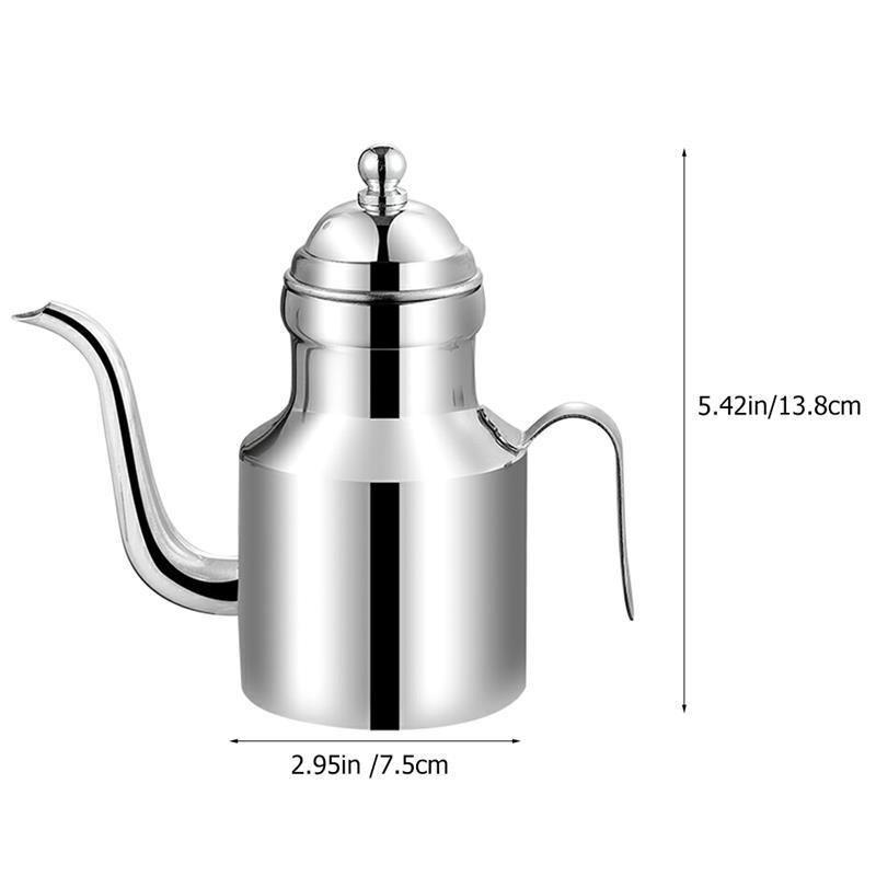 

Бутылка-дозатор для оливкового масла из нержавеющей стали 310 мл/500 мл, не капающий носик, емкость для хранения масла для салата и приготовления пищи