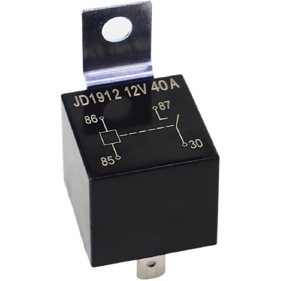 JD1912 12V 40A 4 Pin Relay Compatible with Auxiliary Lights Motorcycle Fog Light Wire (Color : 3 pcs)