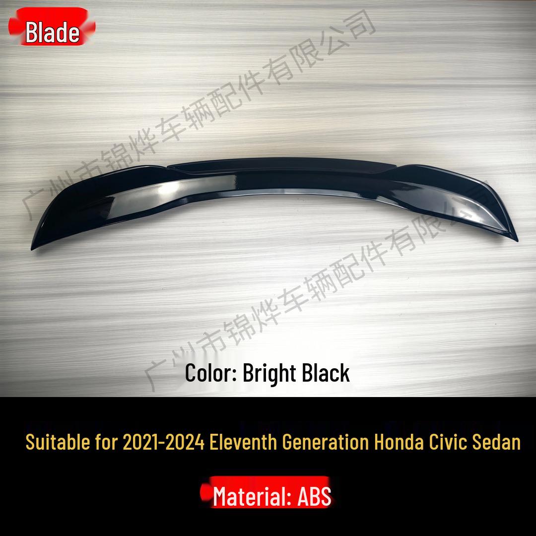 High-End Blade Style Rear Spoiler for 2021-24 Honda Civic Sedan (11th Gen, Sport Model)