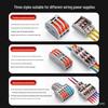 2-in-2-out SPL Quick Connect Terminals for Stranded/Solid Wires: Multi-functional Push/Press Wire Connector