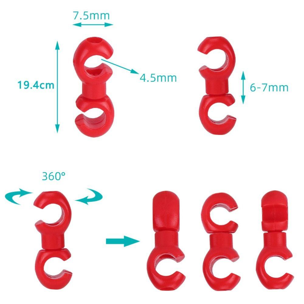 10pcs/Set Multi-Color Bike Cable Buckles  Brake/Derailleur/Hydraulic Line Tube